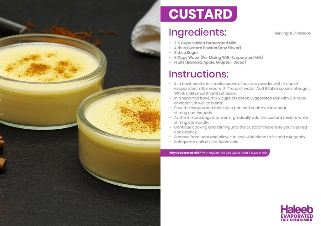 haleeb evaporated milk recipe
