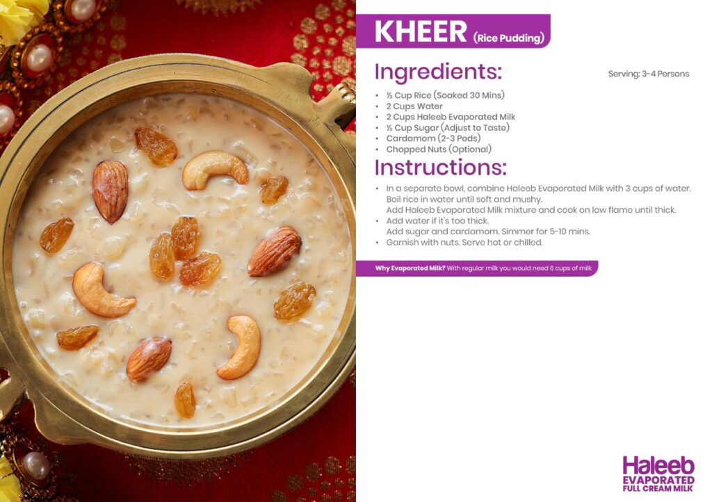 kheer mix haleeb milk